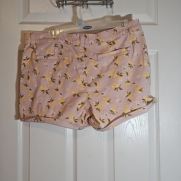So Pink and Yellow Lemon Shorts Plus Size JR 17 - Picture 3 of 7